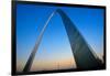 St. Louis Arch at Sunset with Eads Bridge, MO-null-Framed Photographic Print