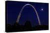 St. Louis Arch with Starburst Moon-Galloimages Online-Stretched Canvas