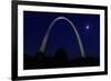 St. Louis Arch with Starburst Moon-Galloimages Online-Framed Photographic Print