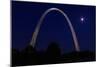 St. Louis Arch with Starburst Moon-Galloimages Online-Mounted Photographic Print