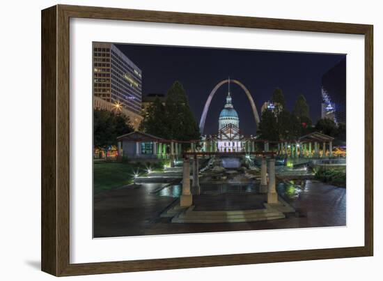 St. Louis at Night-Galloimages Online-Framed Photographic Print