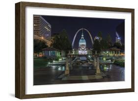 St. Louis at Night-Galloimages Online-Framed Photographic Print