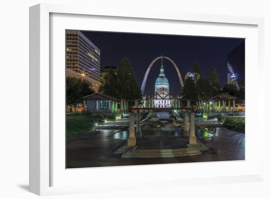 St. Louis at Night-Galloimages Online-Framed Photographic Print