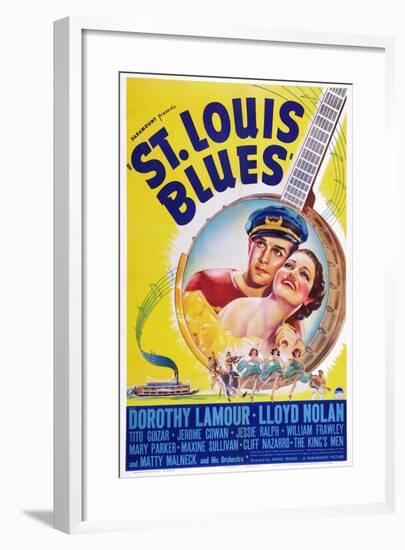 St. Louis Blues, Lloyd Nolan, Dorothy Lamour, 1939-null-Framed Art Print