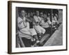 St. Louis Browns Players Sitting in the Dug Out During a Game-Peter Stackpole-Framed Premium Photographic Print