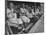 St. Louis Browns Players Sitting in the Dug Out During a Game-Peter Stackpole-Mounted Premium Photographic Print