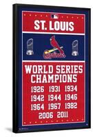 St. Louis Cardinals - Championships-null-Framed Poster