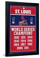 St. Louis Cardinals - Championships-null-Framed Poster