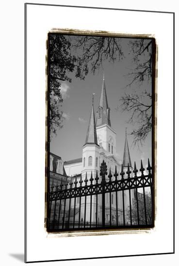 St. Louis Cathedral, Jackson Square II-Laura Denardo-Mounted Art Print