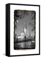 St. Louis Cathedral, Jackson Square II-Laura Denardo-Framed Stretched Canvas