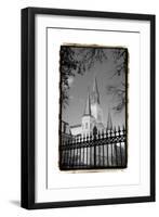 St. Louis Cathedral, Jackson Square II-Laura Denardo-Framed Art Print