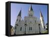 St. Louis Cathedral, Jackson Square, New Orleans, Louisiana, USA-Bruno Barbier-Framed Stretched Canvas