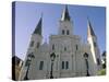 St. Louis Cathedral, Jackson Square, New Orleans, Louisiana, USA-Bruno Barbier-Stretched Canvas