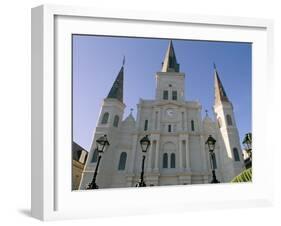 St. Louis Cathedral, Jackson Square, New Orleans, Louisiana, USA-Bruno Barbier-Framed Photographic Print