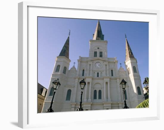 St. Louis Cathedral, Jackson Square, New Orleans, Louisiana, USA-Bruno Barbier-Framed Photographic Print