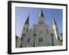 St. Louis Cathedral, Jackson Square, New Orleans, Louisiana, USA-Bruno Barbier-Framed Photographic Print