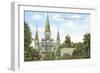 St. Louis Cathedral, New Orleans, Louisiana-null-Framed Art Print