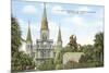 St. Louis Cathedral, New Orleans, Louisiana-null-Mounted Art Print