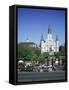 St. Louis Christian Cathedral in Jackson Square, French Quarter, New Orleans, Louisiana, USA-Gavin Hellier-Framed Stretched Canvas