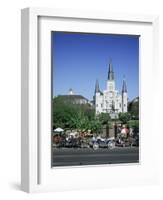 St. Louis Christian Cathedral in Jackson Square, French Quarter, New Orleans, Louisiana, USA-Gavin Hellier-Framed Photographic Print