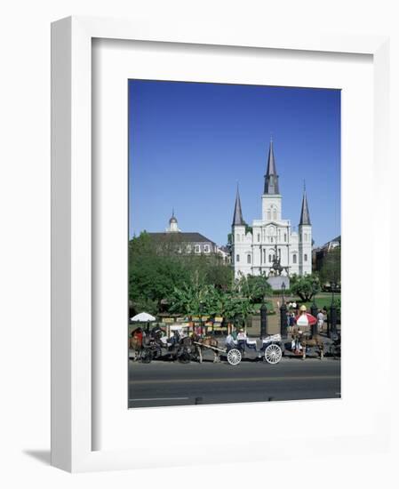 St. Louis Christian Cathedral in Jackson Square, French Quarter, New Orleans, Louisiana, USA-Gavin Hellier-Framed Photographic Print