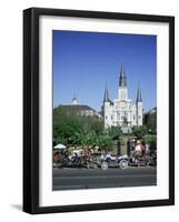 St. Louis Christian Cathedral in Jackson Square, French Quarter, New Orleans, Louisiana, USA-Gavin Hellier-Framed Photographic Print