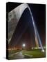 St. Louis Gateway Arch at Dusk, St. Louis, Missouri, Usa-Adam Jones-Stretched Canvas