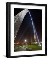 St. Louis Gateway Arch at Dusk, St. Louis, Missouri, Usa-Adam Jones-Framed Photographic Print