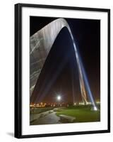 St. Louis Gateway Arch at Dusk, St. Louis, Missouri, Usa-Adam Jones-Framed Photographic Print