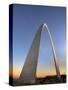 St. Louis Gateway Arch at Dusk, St. Louis, Missouri, Usa-Adam Jones-Stretched Canvas