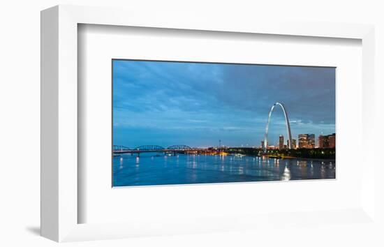 St. Louis Gateway Arch at Dusk-null-Framed Art Print