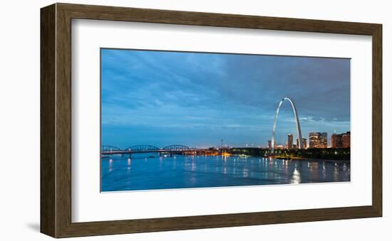 St. Louis Gateway Arch at Dusk-null-Framed Art Print