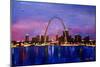 St Louis Gateway Arch at Sunset-Markus Bleichner-Mounted Art Print