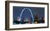 St. Louis Gateway Arch - Night-null-Framed Art Print