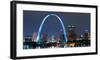 St. Louis Gateway Arch - Night-null-Framed Art Print