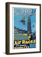 St. Louis International Air Races-null-Framed Art Print