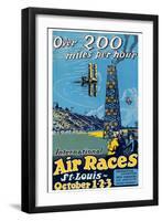 St. Louis International Air Races-null-Framed Art Print