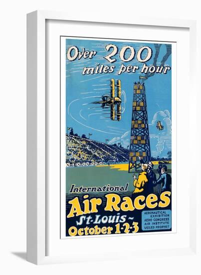 St. Louis International Air Races-null-Framed Art Print