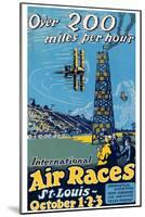 St. Louis International Air Races-null-Mounted Art Print