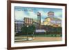 St. Louis, Missouri - Exterior View of Checkerboard Square, Ralston Purina Company-Lantern Press-Framed Premium Giclee Print