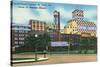 St. Louis, Missouri - Exterior View of Checkerboard Square, Ralston Purina Company-Lantern Press-Stretched Canvas