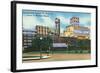 St. Louis, Missouri - Exterior View of Checkerboard Square, Ralston Purina Company-Lantern Press-Framed Art Print