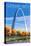 St. Louis, Missouri - Gateway Arch in Fall-Lantern Press-Stretched Canvas