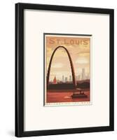 St. Louis, Missouri: Gateway To The West-Anderson Design Group-Framed Art Print