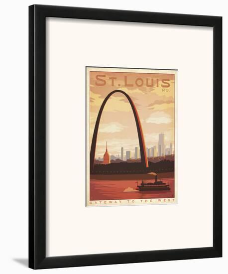 St. Louis, Missouri: Gateway To The West-Anderson Design Group-Framed Art Print