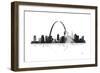 St Louis Missouri Skyline-Marlene Watson-Framed Giclee Print