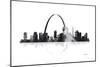 St Louis Missouri Skyline-Marlene Watson-Mounted Giclee Print