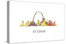 St Louis Missouri Skyline-Marlene Watson-Stretched Canvas