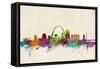 St Louis Missouri Skyline-Michael Tompsett-Framed Stretched Canvas