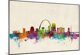 St Louis Missouri Skyline-Michael Tompsett-Mounted Art Print